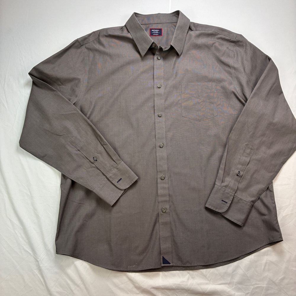 UNTUCKit Men's Casual Gray Button Down Shirt